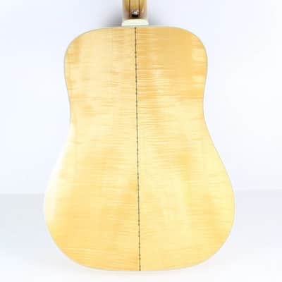 1977 Vintage Guild D-44M BLD Blonde Flamed Maple Bluegrass Jubillee ~Ebony Fretboard~ 1970s USA image 11