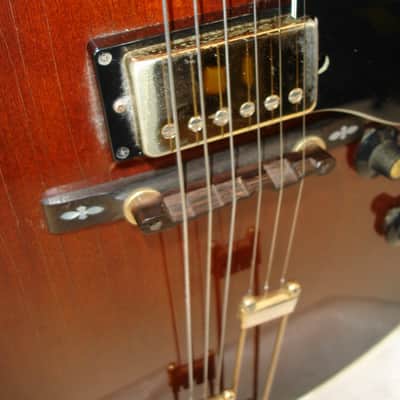 1991 Epiphone Emperor "F" Hollow-body Electric Guitar, Antique Sunburst w/ Case image 7