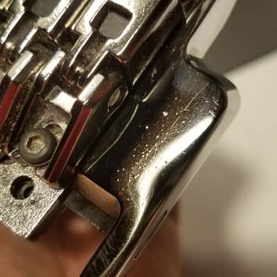 Ibanez Gotoh Lo Pro Edge Tremolo Chrome Awesome Shape!  Floyd Rose replacement, MIJ great quality image 2
