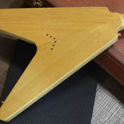 Minty! 2024 Gibson Custom Shop '58 Korina Flying V Reissue Electric Guitar Natural + COA OHSC image 13