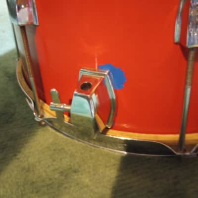 WFL/Ludwig 15"(diameter)x12"(depth) Floor Tom 1950's/60's - Red Paint image 4