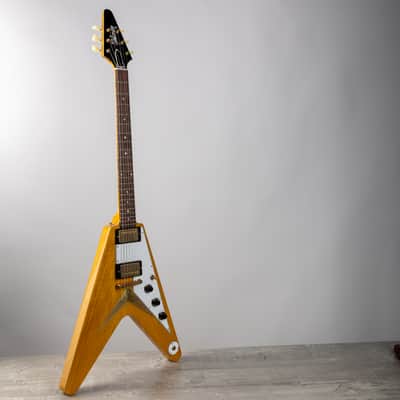 DO NOT USE Gibson 1958 Korina Flying V with White Pickguard, Natural | Demo image 18