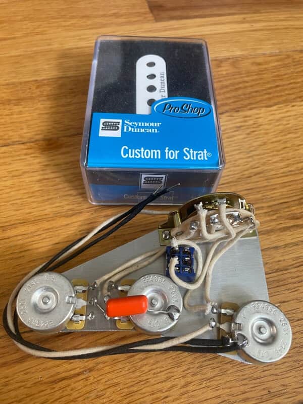 David Gilmour Fender Stratocaster 7 Way Wiring With Seymour Duncan SSL-5 Custom Pickup image 1