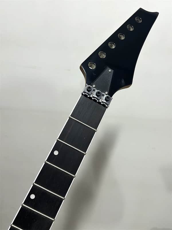 24fret 25.5inch satin Maple electric guitar neck parts Replace lock nut rosewood image 1