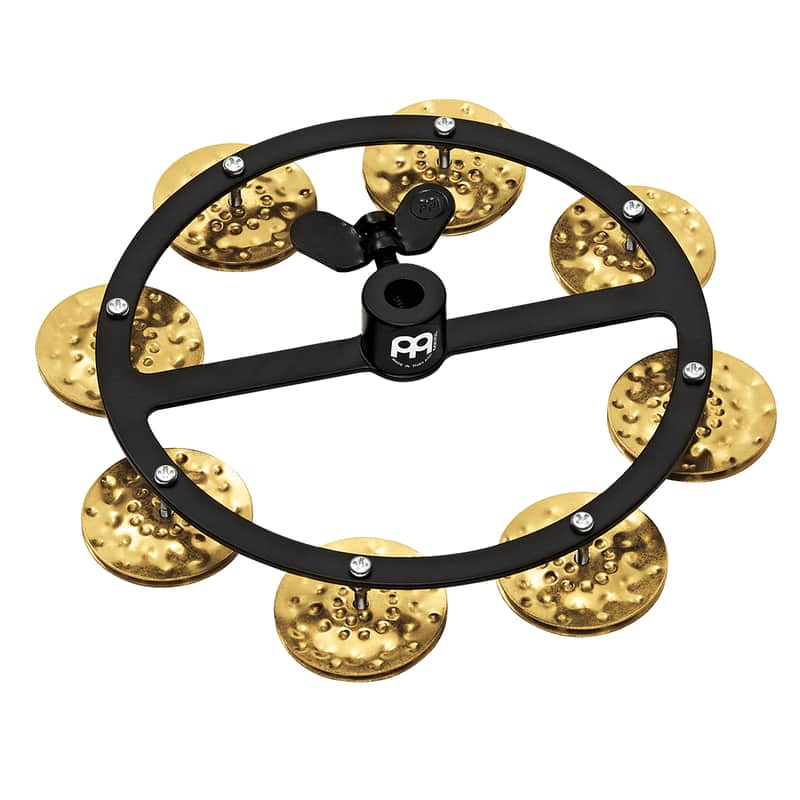 Meinl HTHH1B-BK Headliner Series Professional Hi-Hat Tambourine w/ Single Row Brass Jingles image 1