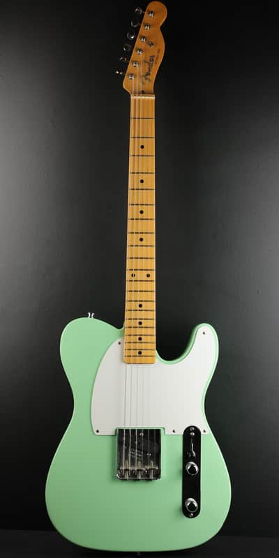 Fender 7Oth Anniversary Esquire  Nitro / Roasted Pine - Surf Green W/G&G Case image 1