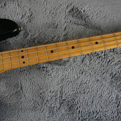 Heart Man Suzuki Precision/Musicmaster Style Bass 1970s - Black image 9