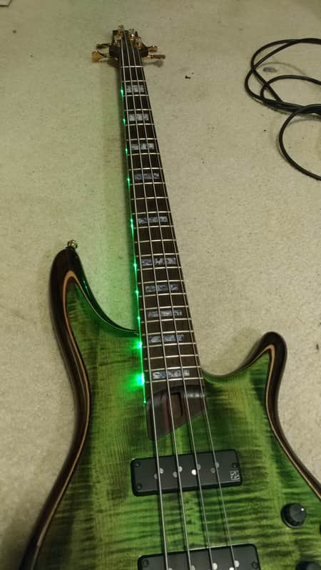 Ibanez SR1400-MLG SR Premium Series Figured Maple Top 4-String Electric Bass Mojito Lime Green image 1