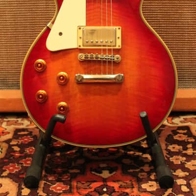 Vintage Hohner Professional L59 Les Paul '59 Flamed Sunburst Left Handed Guitar image 1