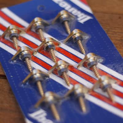 Ibanez V Wing Strap Buttons 1980's - Gold image 4