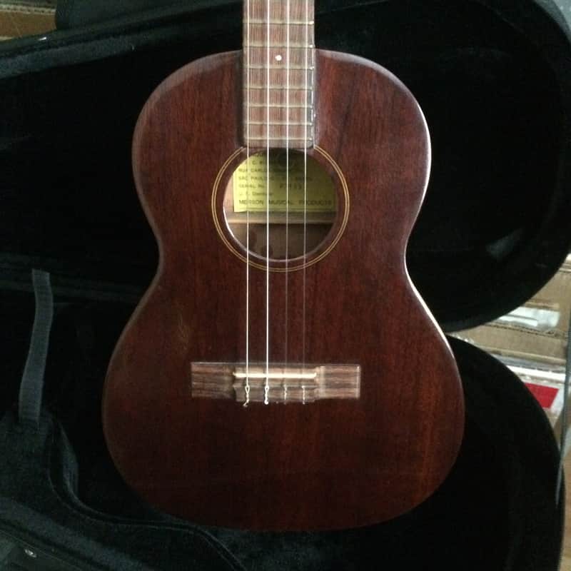 Vintage 70s Giannini Baritone Ukulele Uke Made in Brazil Gibson Tuners w/ case image 1