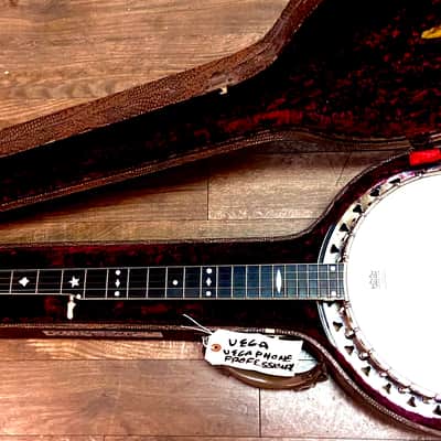 Vega VegaPhone Custom Professional #3 Original Five String Banjo  Circa 1926 Mahogany image 24