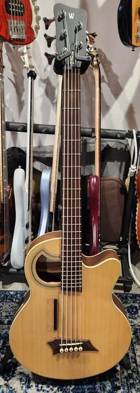 Warwick RockBass Alien Deluxe Hybrid Thinline A/E 5-string bass guitar-FREE SHIPPING image 1