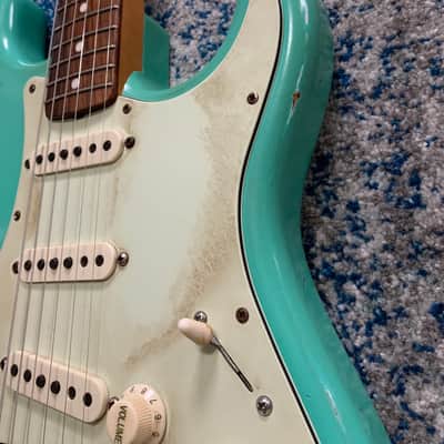 Rocketfire S-style Guitar Surf green image 10