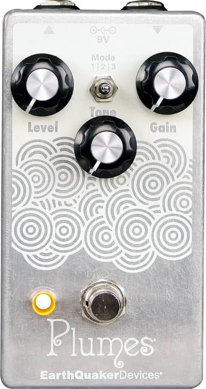 EarthQuaker Devices Plumes Cream / Aluminum | Reverb