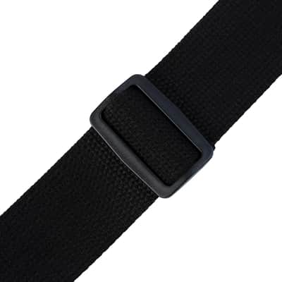 Levys MC8-BLK 2" Cotton Classic Guitar Strap - Black mc-8-blk image 3