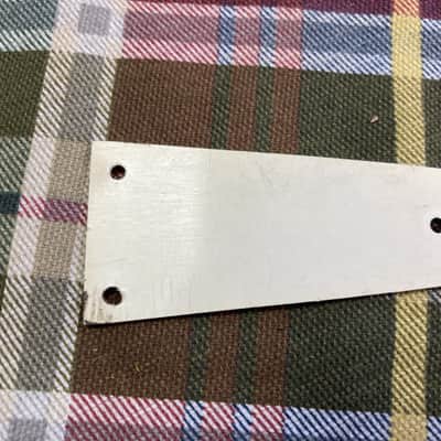 Black Vintage 1980s Fodera Bass Truss Rod Cover Plate image 3
