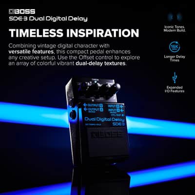 Boss SDE-3 Dual Digital Delay Pedal image 3