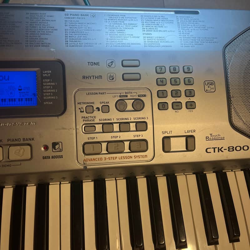 CASIO CTK-800 61 KEY SYNTHESIZER RARE ELECTRONIC KEYBOARD | Reverb