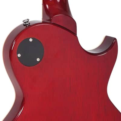 Vintage V100 Reissued Electric Guitar Left Hand - Cherry Sunburst (LV100CS) image 7