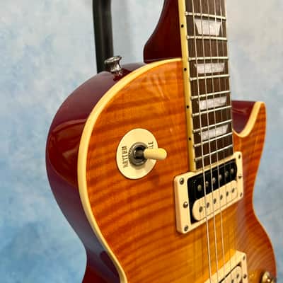 Edwards by ESP E-LP 2000s Flame Top Cherry Sunburst Made in Japan Les Paul image 6