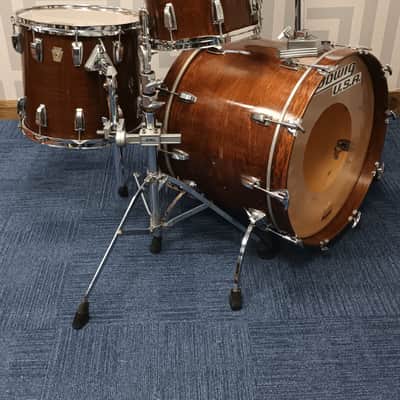 Ludwig 80s Modular Super Classic Shell Pack in Walnut – 22″,10″, 12″ & 14″ image 6