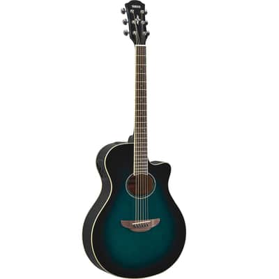 Yamaha APX600 Thinline Acoustic Guitar with Electronics 2022 Oriental Blue Burst image 1