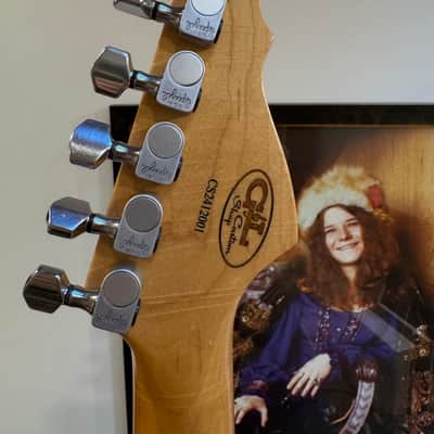 2025 G&L USA Custom Shop Icon Inspired Jimi Hendrix Legacy in Vintage White light Relic, reverse headstock, SSL2 pickups with Custom Shop Deluxe Gig Big! image 18