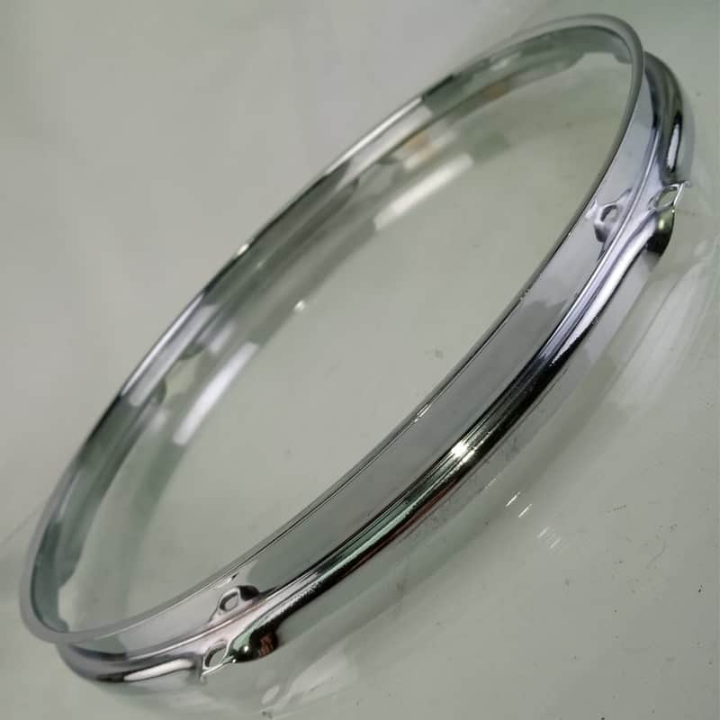 Ludwig 13" 6Lug Chrome-BRASS Tom Drum Rim/Hoop Triple-Flange Vintage 50s COB image 1