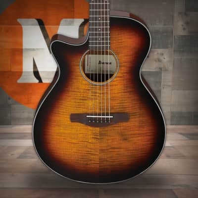 Ibanez AEG70LTIH Acoustic Electric Guitar Left Handed - Tiger Burst (AEG70LTIH) image 1
