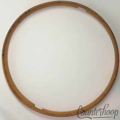 *Leedy 14"1Ply Solid Natural Maple Wood Hoop/Rim Snare Drum Resonant Vintage 10s image 5