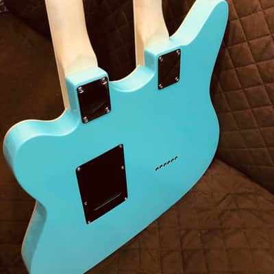 Eastwood SURFCASTER 12/6 Bound Tone-Chambered Mahogany Body Double Neck Electric Guitar w/Hard Case image 8