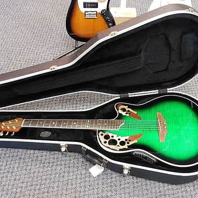 Ovation Celebrity CS257 Acoustic-Electric w / Case! Green Burst! image 4