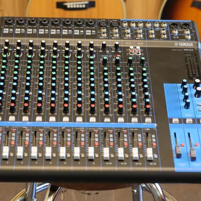 Yamaha MG16 16 Channel Analog Mixer 2014 - Present - Black image 1