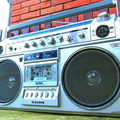 Sanyo M-X620K BoomBox 1980 Silver image 4