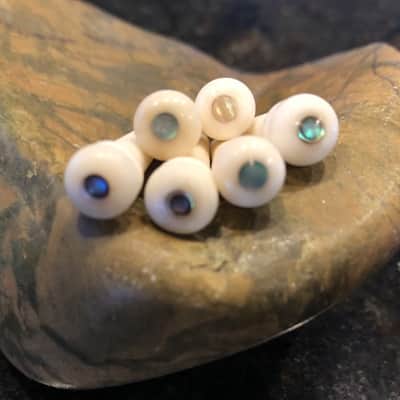 Bob Colosi for Martin Authentics Bone Bridge Pins with Abalone Inlays 2A.230 image 1