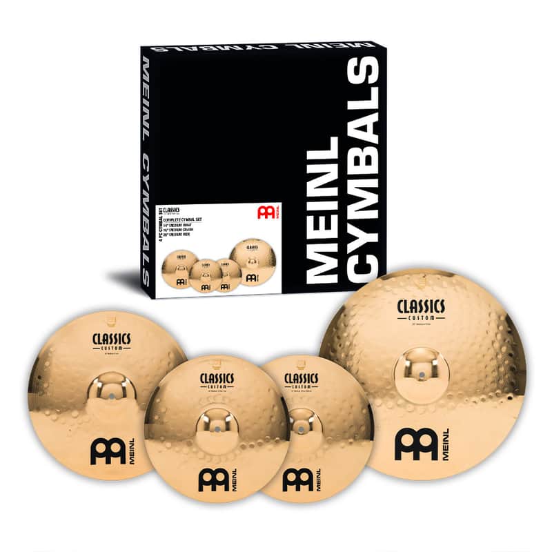 Meinl Cymbals CC141620 Classics Custom Brilliant Cymbal Set - 3 pcs image 1
