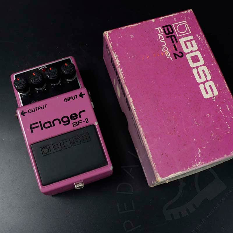 Boss BF-2 Flanger 1981 Silver screw w/ original box image 1