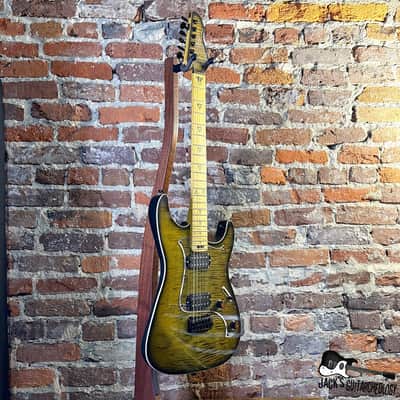 Valiant Guitars Soothsayer 'The Sage' HH w/ OHSC *NAMM Model* (2020s - Natural Flame Top Gloss) image 5