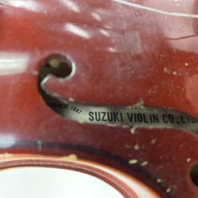 Suzuki Model 220 (1/10 Size) Violin, Japan 1975, with case & bow image 18