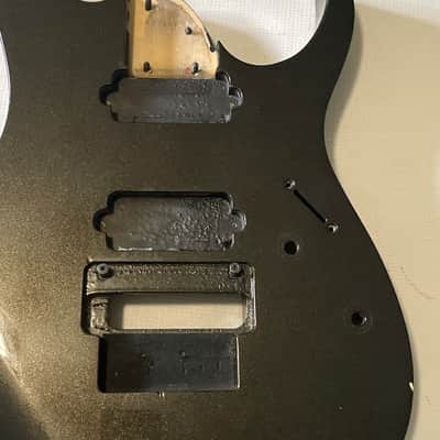 1999 Japan Fujigen Ibanez RG7420 7 String Galaxy Black Guitar Body Floyd Ready #2 image 4