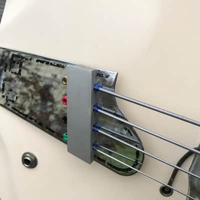 Rare 1961 Valpro National 85 4-string Bass  Res-O-Glas  w/OHSC White image 4