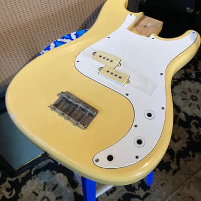 Cort Precision Bass Style Body MIK 1980s - Vintage White image 2