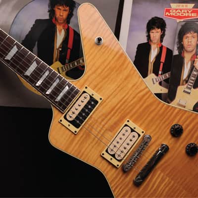 Gary Moore Owned 1984 Hamer Explorer #0731 Natural | Hamer Standard w/One-Piece Flame Honduras Mahogany Back, Flame Maple Top, Honduras Mahogany Neck, Scimitar Headstock w/Rare Flame Maple Veneer, DiMarzio PAF + Hamer Slammer Humbuckers & Sperzel Tuners image 25