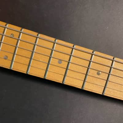 ESP Custom Shop Throbber made in Japan, semi acoustic Telecaster type guitar light Fiesta Red image 5