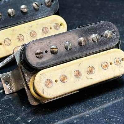 General Vintage Tone 1959 PAF Humbucker set Butyrate Zebra les Paul holy grail hand wound Dirty aged image 1