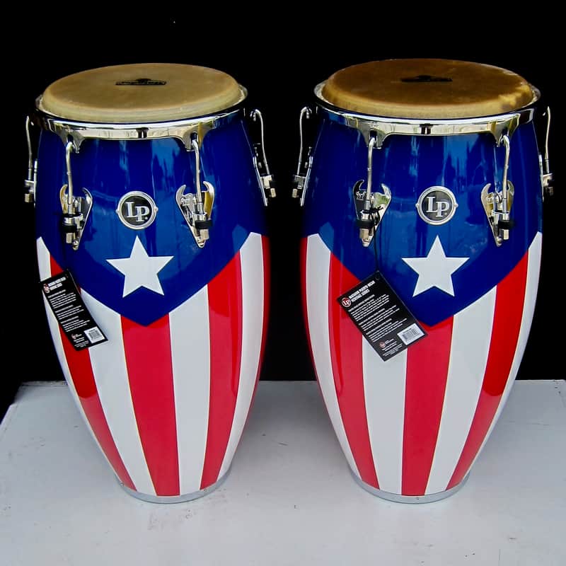 LP Matador Conga Set in Puerto Rican Flag Finish (LPPRCO) | Reverb