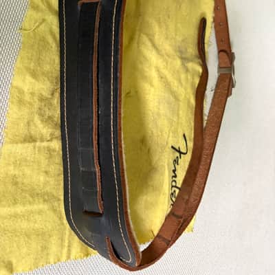 Fender Leather strap original 1965 - Black image 13
