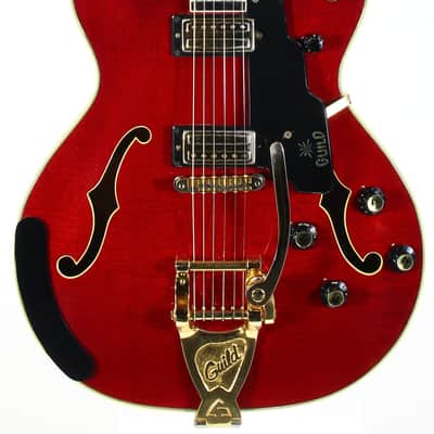 1967 Guild Starfire VI Cherry Red w Original Hard Case and Tags | Vintage 1960s Electric Guitar image 8