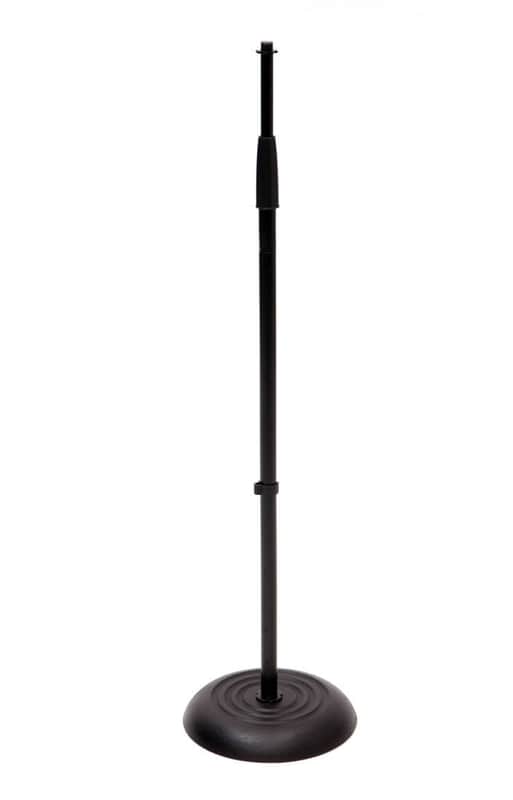 Round Base Microphone Stand - Black image 1